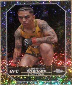 Jessica Andrade 2024 Topps Chrome UFC Base #94 Speckle Refractor