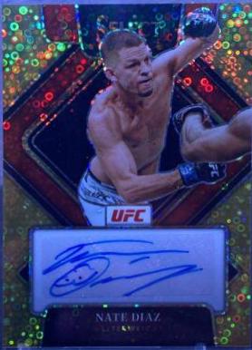 Nate Diaz 2022 Panini Select UFC Signatures #19 Black