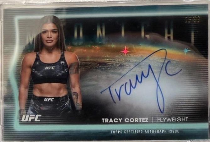 Tracy Cortez 2025 Topps Midnight UFC Horizon Signatures #HNS-TC Twilight