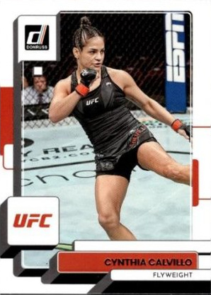 Cynthia Calvillo 2023 Panini Donruss UFC Base #50 Orange Laser