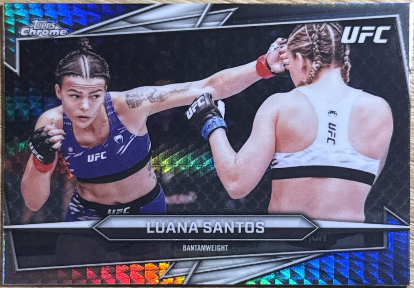 Luana Santos 2026 Topps Chrome UFC Base #167 Refractor