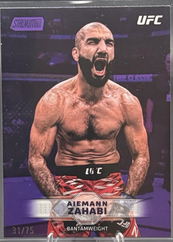Aiemann Zahabi 2026 Topps Stadium Club UFC Base #126 Purple