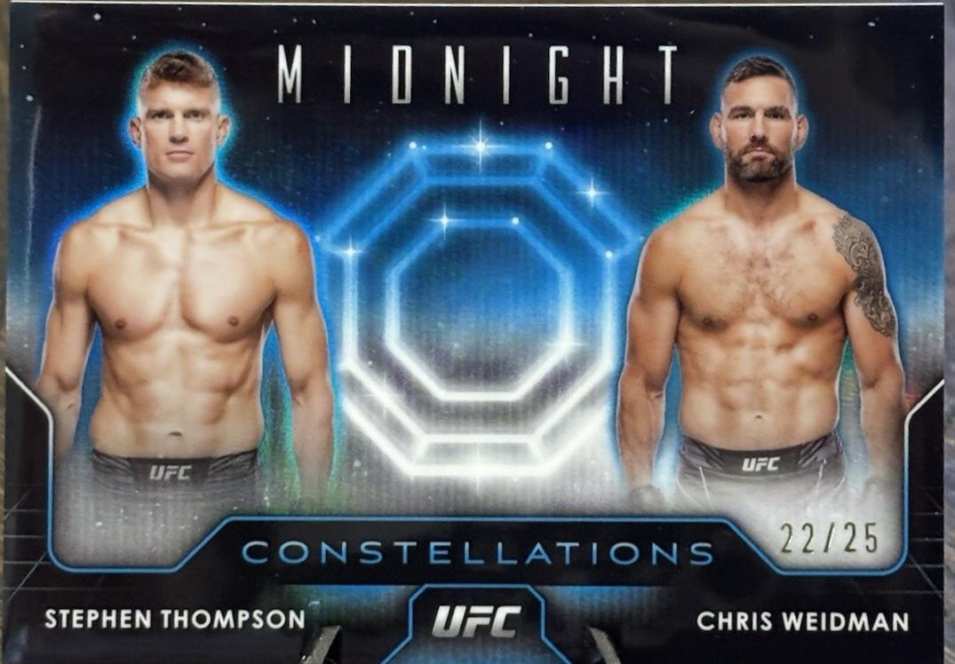 Stephen Thompson / Chris Weidman 2024 Topps Midnight UFC Constellations #CO-15 Moonrise
