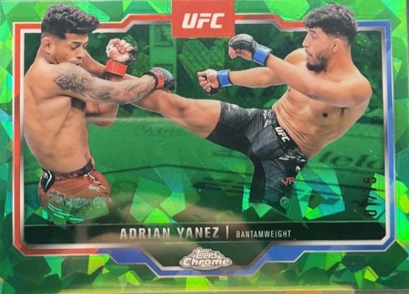 Adrian Yanez 2025 Topps Chrome Sapphire UFC Base Sapphire #71 Green Sapphire