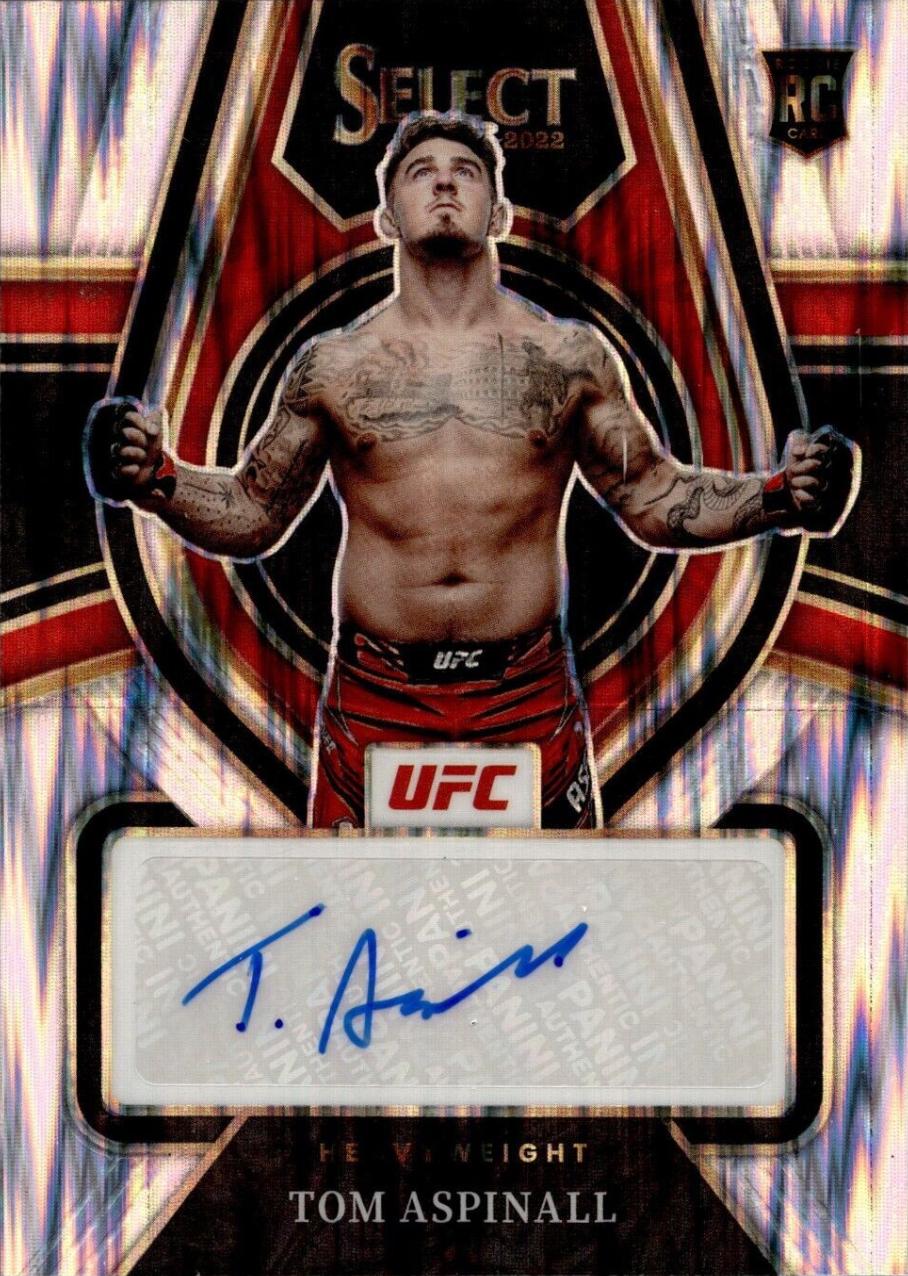 Tom Aspinall 2022 Panini Select UFC Rookie Signatures #1 Flash