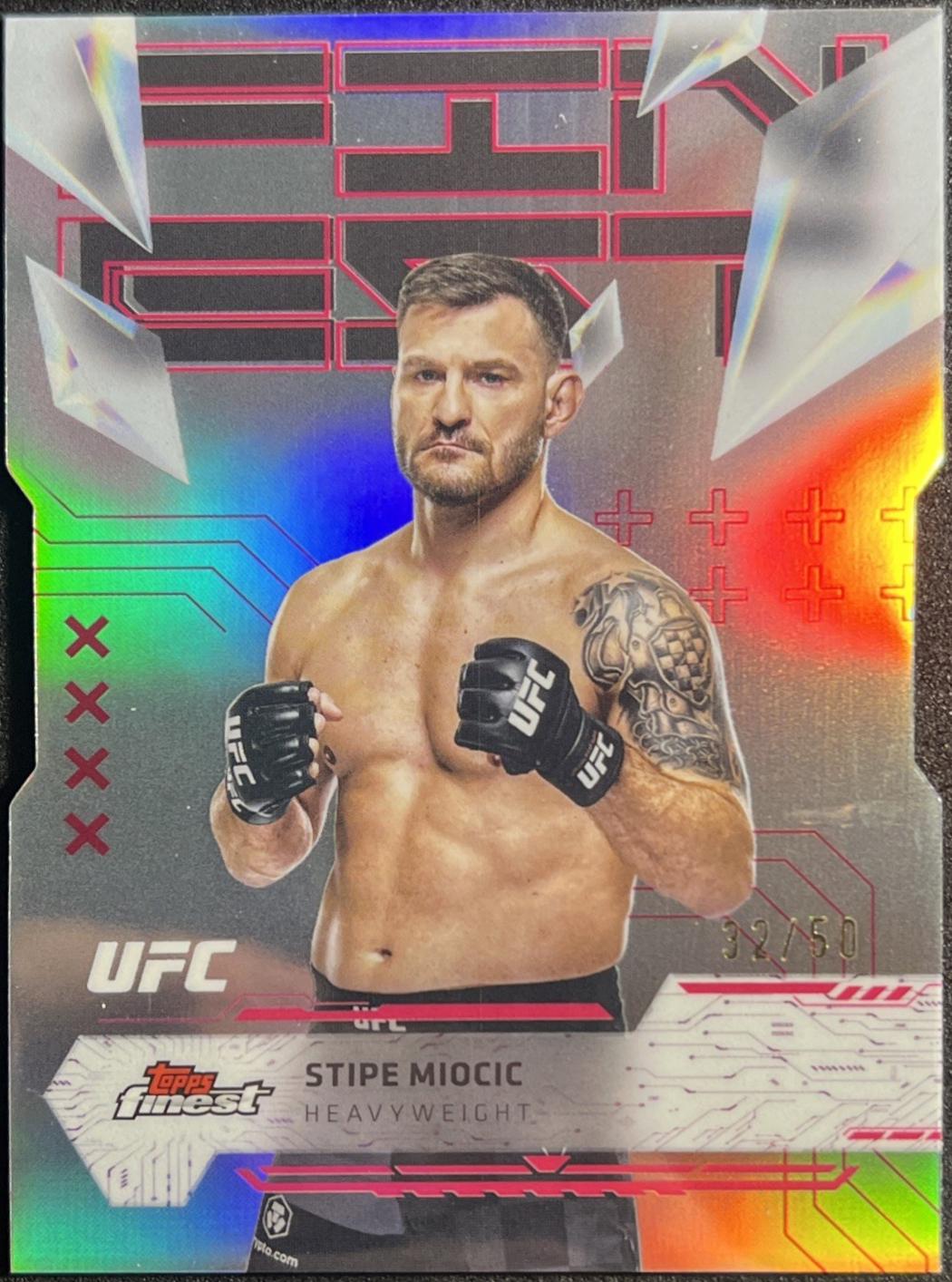 Stipe Miocic 2025 Topps Finest UFC Base Uncommon #192 Die Cut