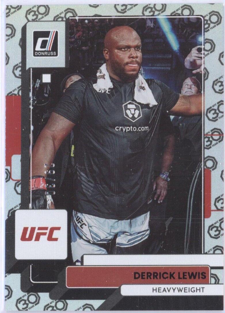 Derrick Lewis 2023 Panini Donruss UFC Base #130 30th Anniversary