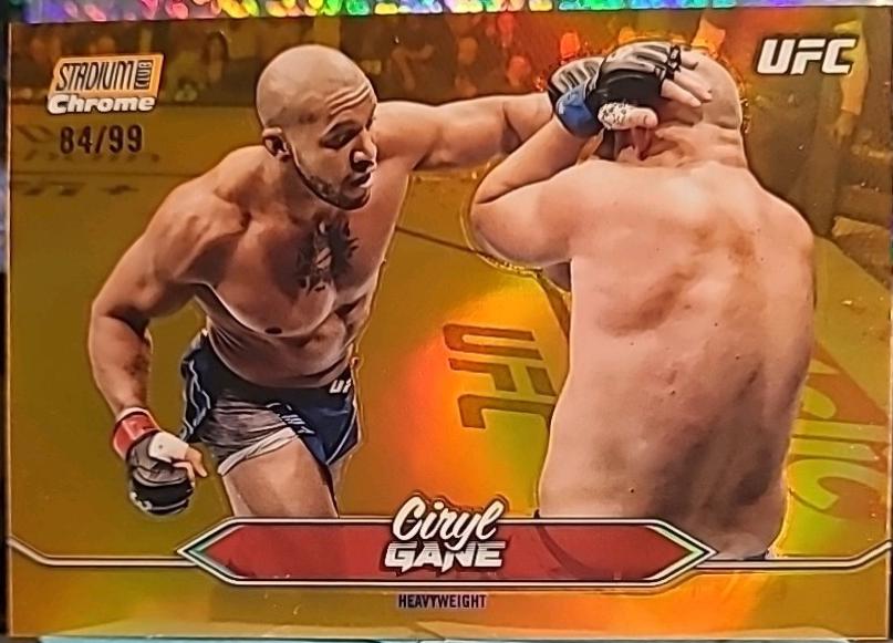 Ciryl Gane 2025 Topps Stadium Club UFC Base Chrome #C-11 Refractor