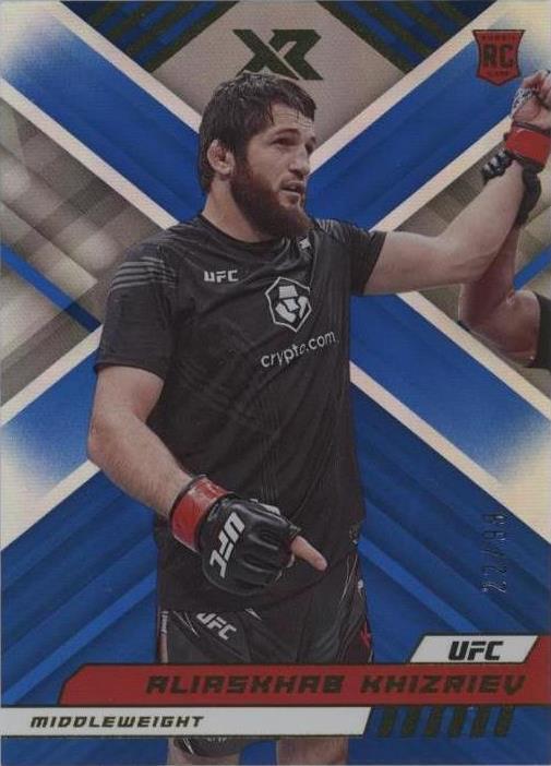 Aliaskhab Khizriev 2023 Panini Chronicles UFC Base XR #295 Blue