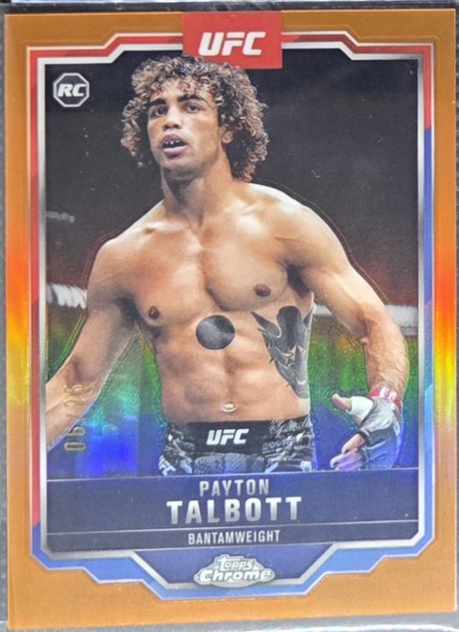 Payton Talbott 2025 Topps Chrome UFC Base #141 Orange Refractor