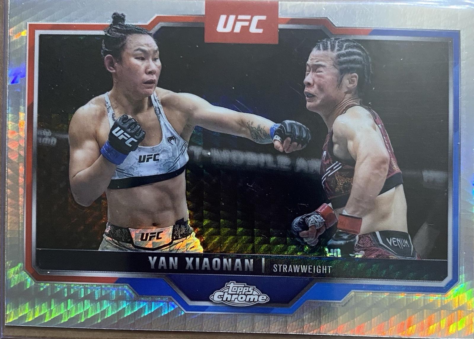 Yan Xiaonan 2025 Topps Chrome UFC Base #35 Prism Refractor