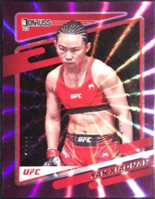 Yan Xiaonan 2022 Panini Donruss UFC Base #80 Purple Laser
