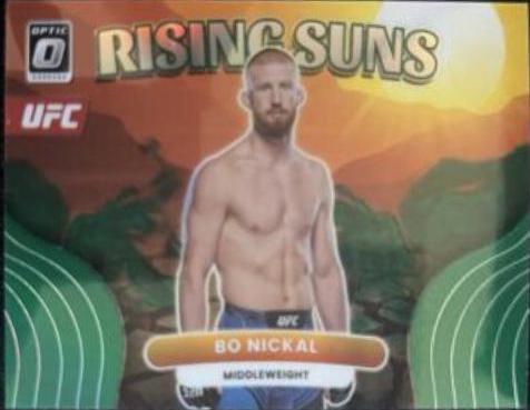 Bo Nickal 2023 Panini Donruss Optic UFC Rising Suns #7 Green