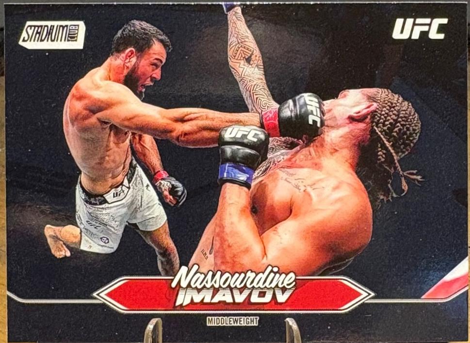 Nassourdine Imavov 2025 Topps Stadium Club UFC Base #76 Black
