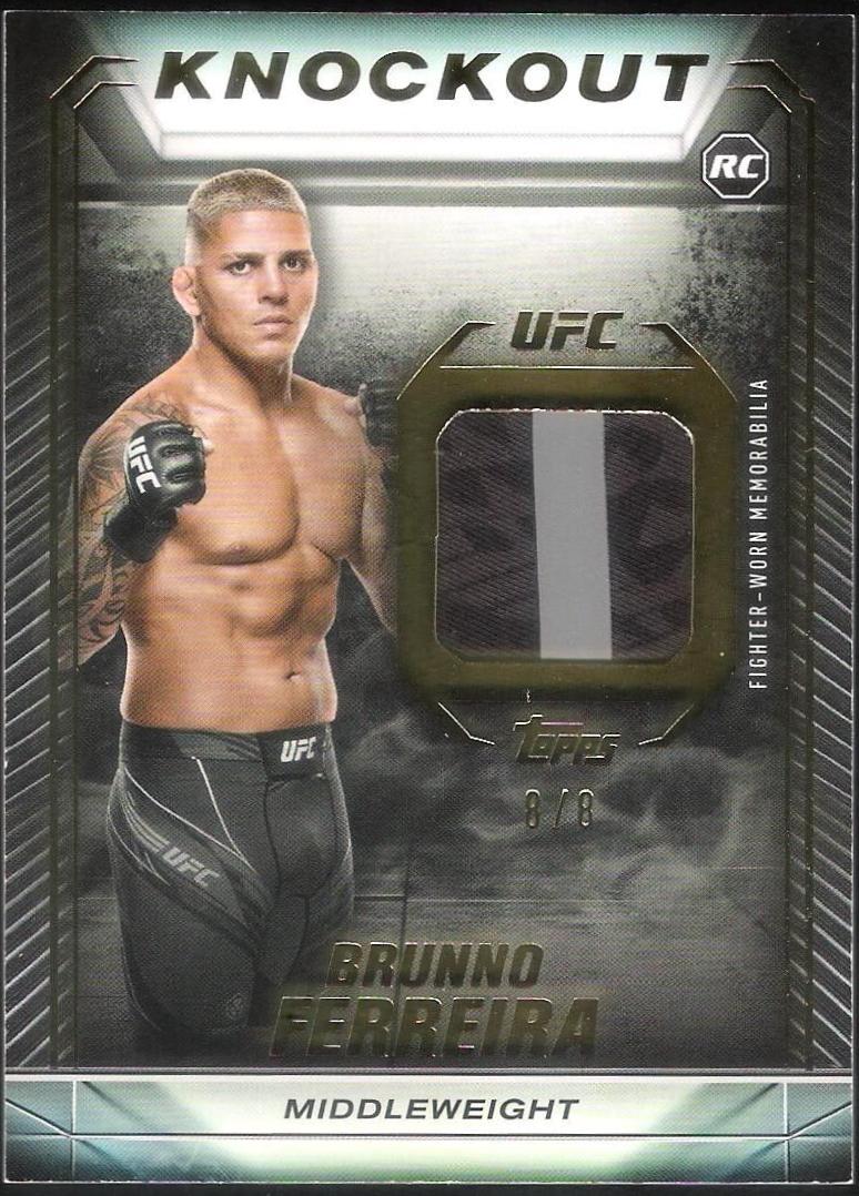 Brunno Ferreira 2024 Topps Knockout UFC Knockout Relics #KR-BF Platinum