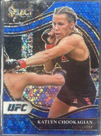 Katlyn Cerminara 2021 Panini Select UFC Octagonside #248 Blue Disco