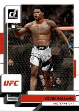 Kevin Holland 2023 Panini Donruss UFC Base #164 Press Proof Purple