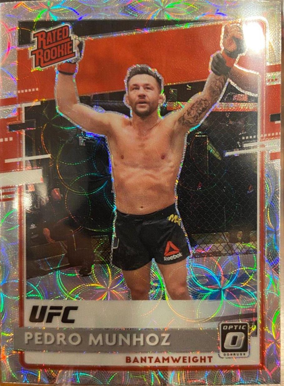 Pedro Munhoz 2021 Panini Chronicles UFC Base Optic Rated Rookies #204 Asia