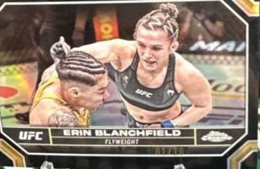 Erin Blanchfield 2024 Topps Chrome UFC Base #65 Black Refractor