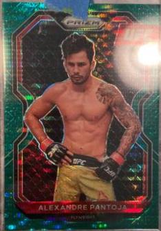 Alexandre Pantoja 2021 Panini Prizm UFC Base #46 Green Pulsar