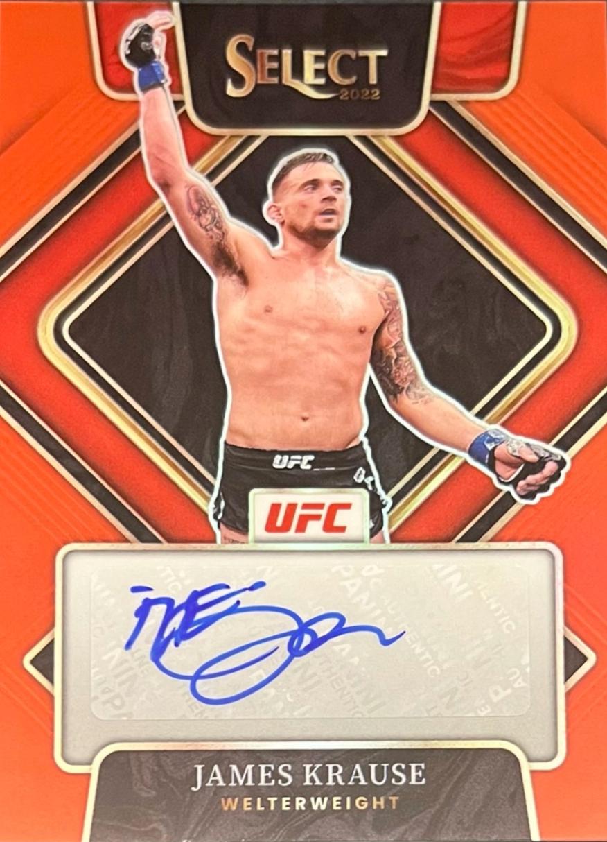 James Krause 2022 Panini Select UFC Signatures #42 Red