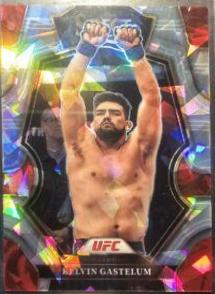 Kelvin Gastelum 2023 Panini Select UFC Premier Level #106 Cracked Ice