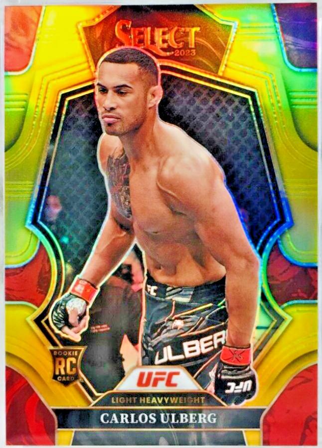 Carlos Ulberg 2023 Panini Select UFC Premier Level #150 Gold