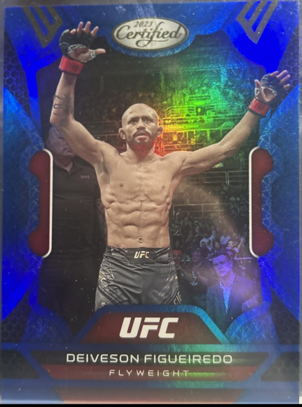 Deiveson Figueiredo 2023 Panini Chronicles UFC Base Certified #232 Blue