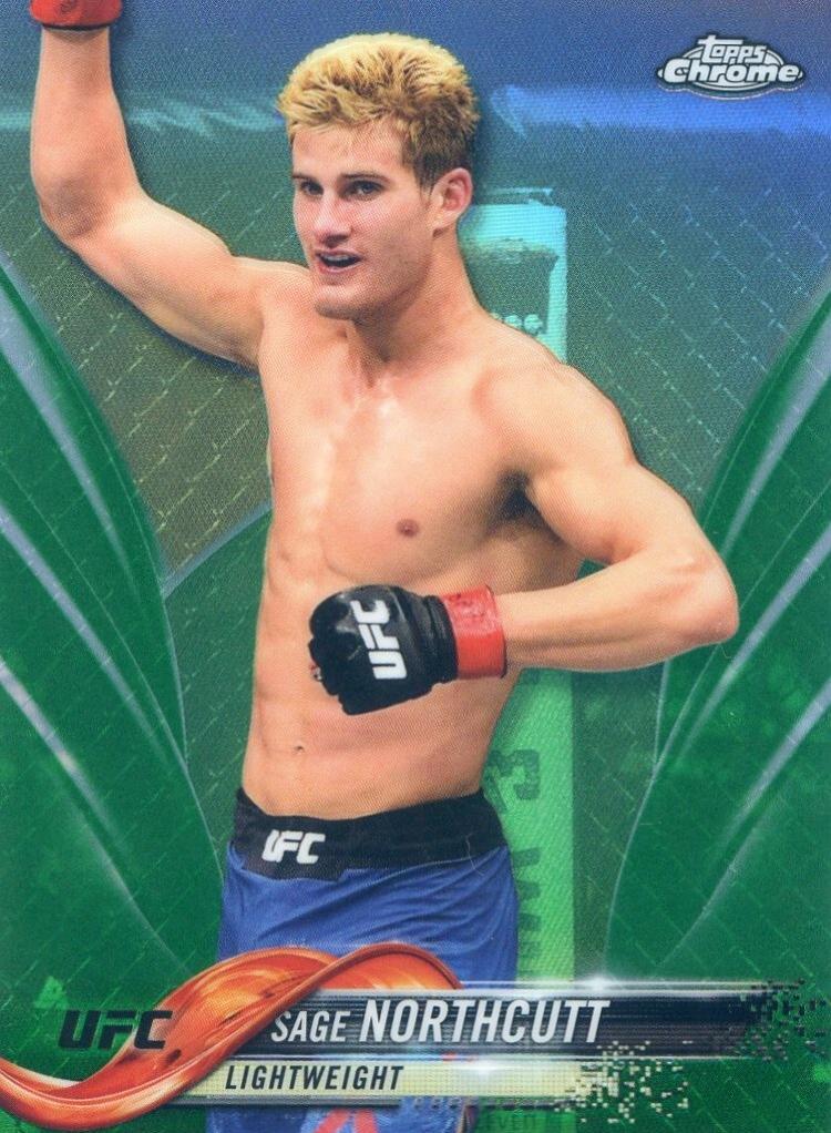 Sage Northcutt 2018 Topps Chrome UFC Base #59 Green
