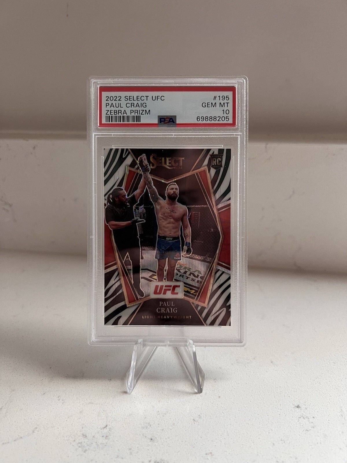 Paul Craig 2022 Panini Select UFC Premier Level #195 Zebra