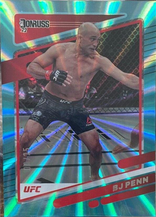 BJ Penn 2022 Panini Donruss UFC Base #156 Teal