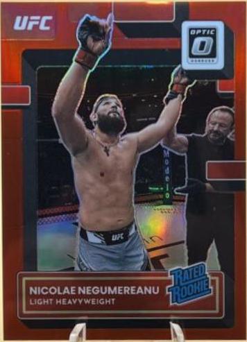 Nicolae Negumereanu 2023 Panini Donruss Optic UFC Base #123 Red