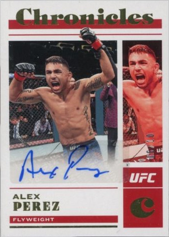 Alex Perez 2023 Panini Chronicles UFC Chronicles Signatures #18 Platinum