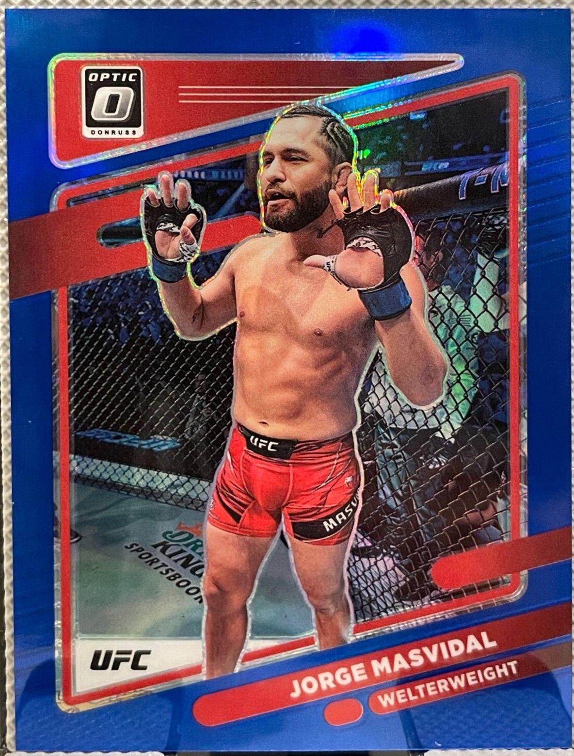 Jorge Masvidal 2022 Panini Donruss Optic UFC Base #79 Blue