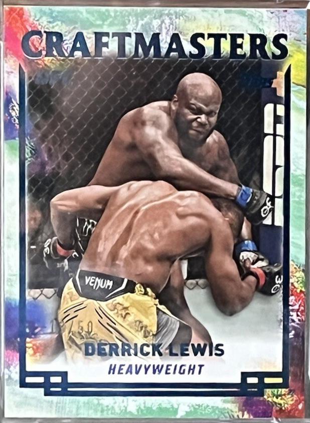 Derrick Lewis 2024 Topps Knockout UFC Craftmasters #CRM-16 Blue