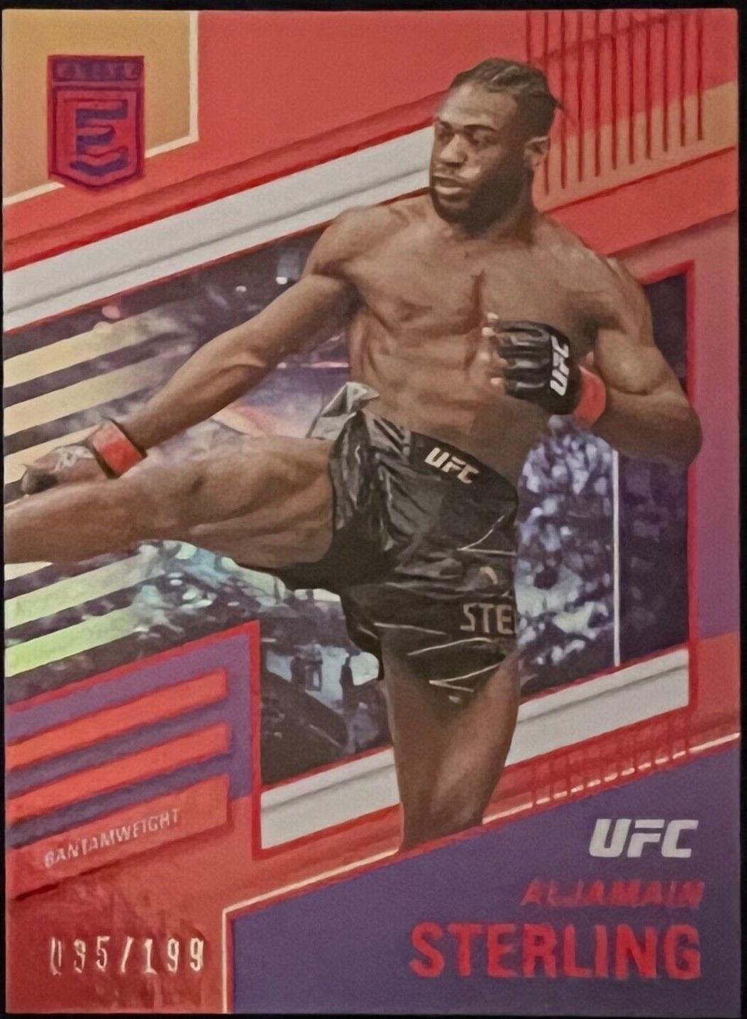 Aljamain Sterling 2022 Panini Chronicles UFC Base Elite #253 Red