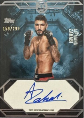 Aiemann Zahabi 2025 Topps Knockout UFC Knockout Autographs #KA-AZ Platinum