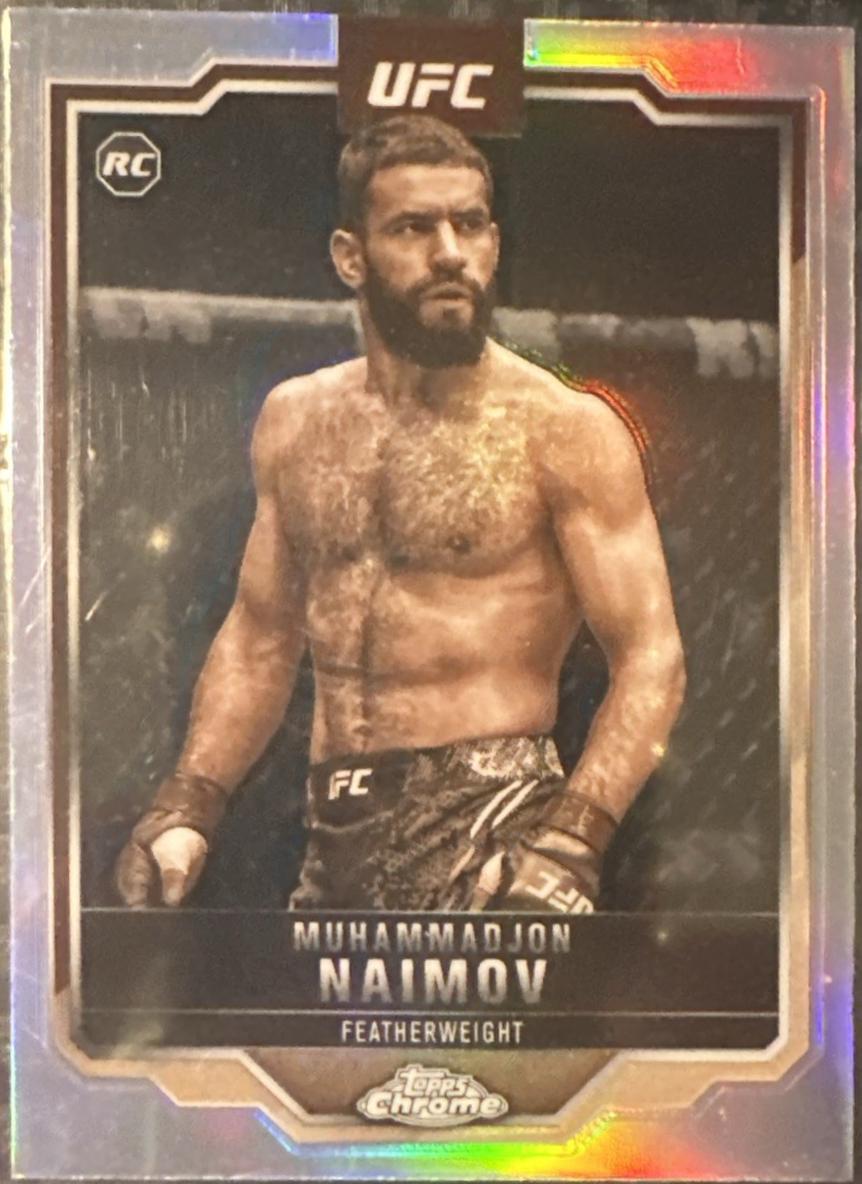 Muhammadjon Naimov 2025 Topps Chrome UFC Base #45 Refractor