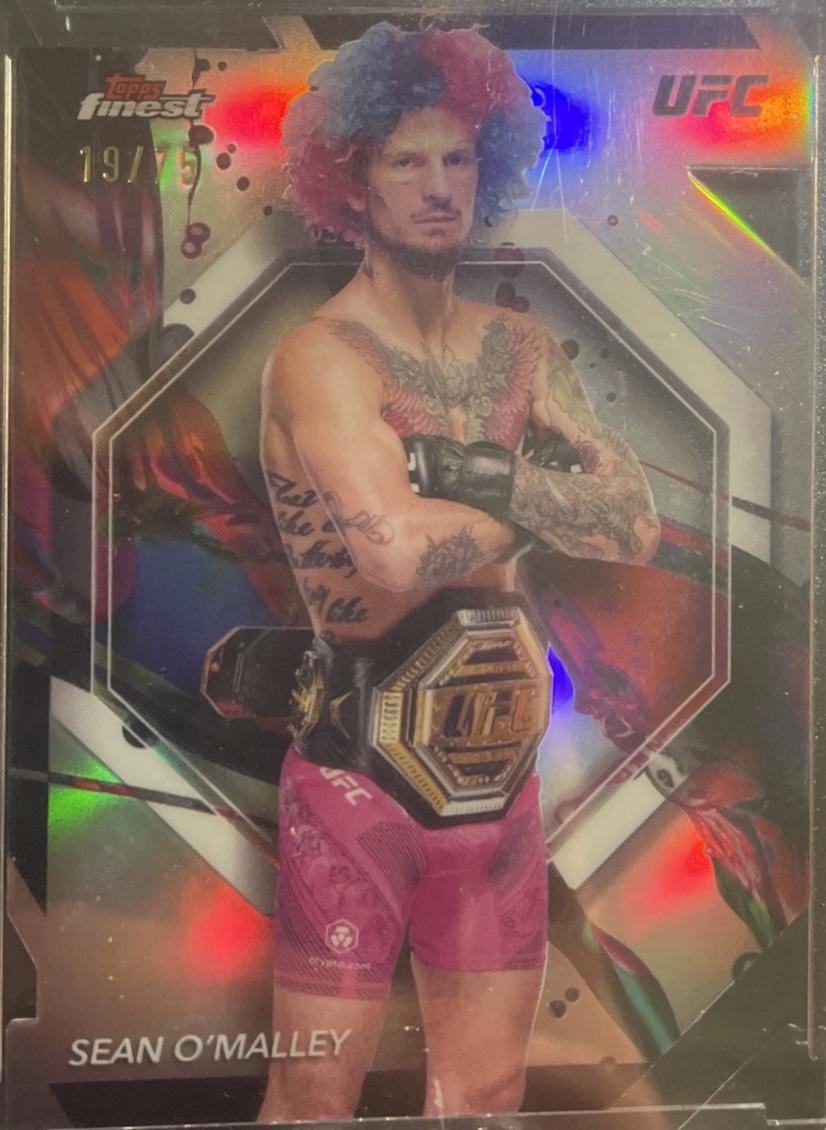 Sean O'Malley 2024 Topps Finest UFC Base Common #40 Die-Cut Refractor