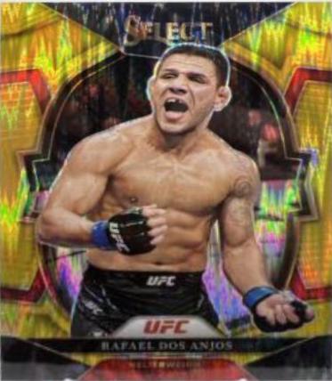 Rafael Dos Anjos 2023 Panini Select UFC Concourse #61 Gold Flash