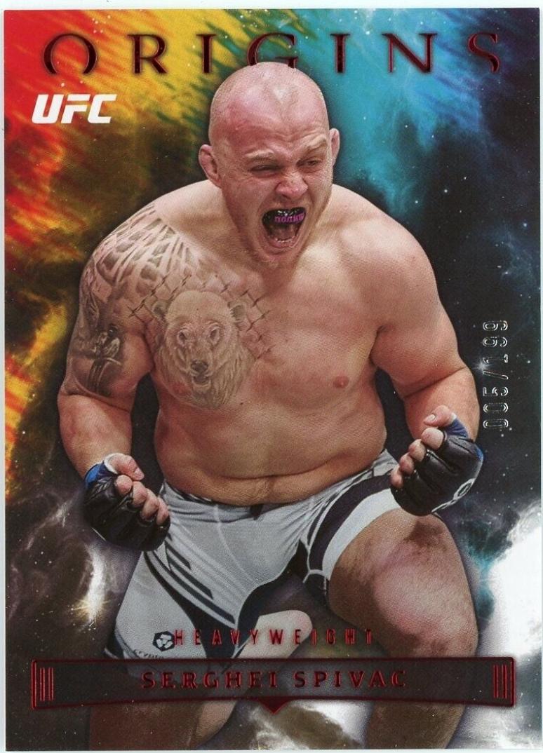 Serghei Spivac 2023 Panini Chronicles UFC Base Origins #140 Red