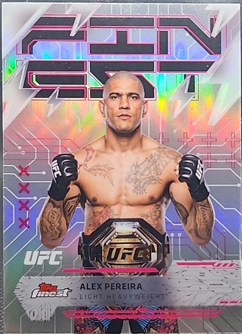 Alex Pereira 2025 Topps Finest UFC Base Rare #248 Refractor