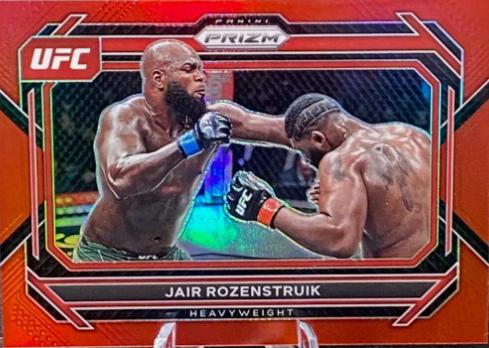 Jairzinho Rozenstruik 2023 Panini Prizm UFC Base #4 Red