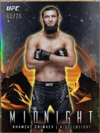 Khamzat Chimaev 2024 Topps Midnight UFC Base #54 Dusk