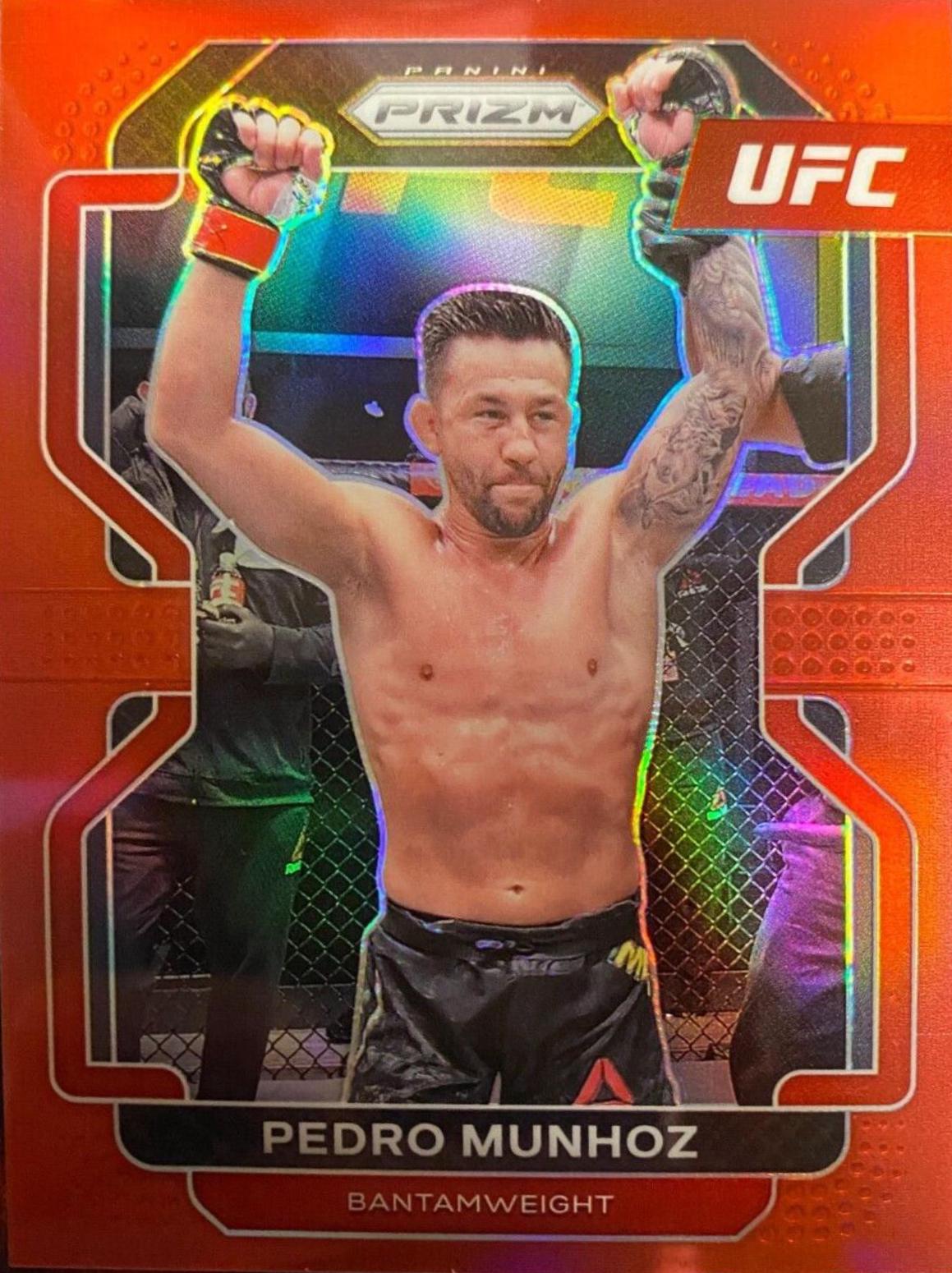 Pedro Munhoz 2022 Panini Prizm UFC Base #180 Red