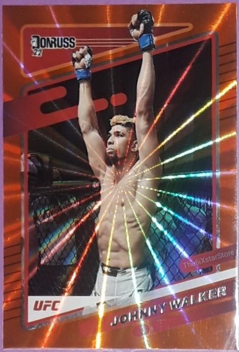 Johnny Walker 2022 Panini Donruss UFC Base #134 Orange