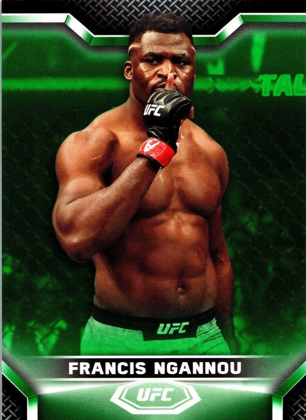 Francis Ngannou 2020 Topps UFC Knockout Base #64 Green