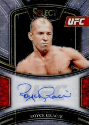 Royce Gracie 2021 Panini Select UFC Signatures #27 Black Disco Prizms