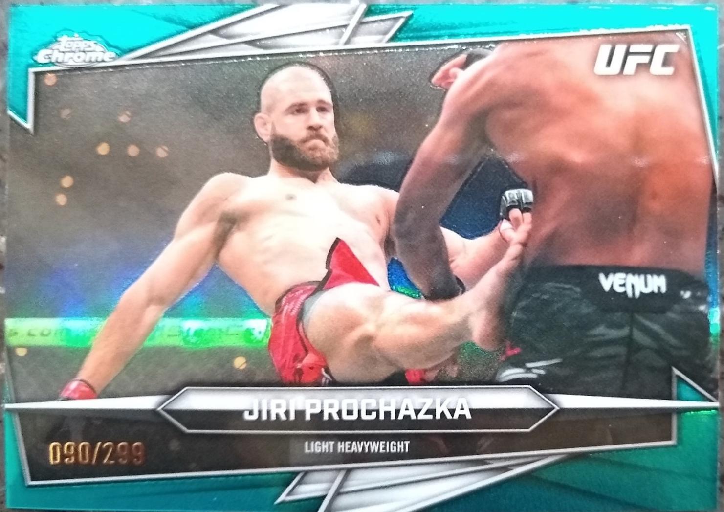 Jiri Prochazka 2026 Topps Chrome UFC Base #42 Teal Refractor