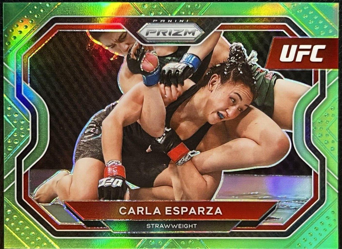 Carla Esparza 2021 Panini Prizm UFC Base #154 Neon Green